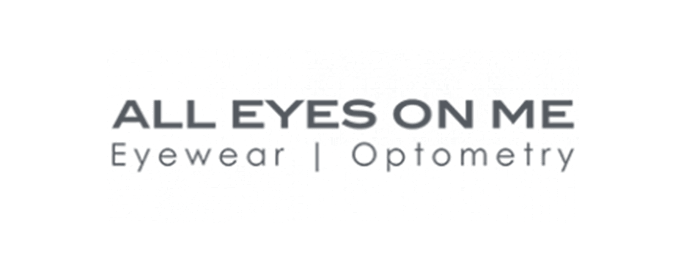 Whissel Strategies Logo displaying the text "ALL EYES ON ME Eyewear | Optometry" in bold and regular fonts on a transparent background, crafted by Whissel Strategies, a leading Toronto Marketing Agency. Toronto Digital Marketing Agency
