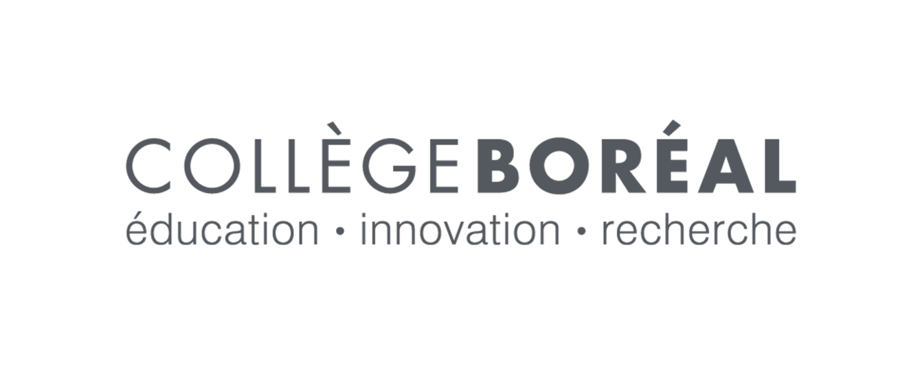 Whissel Strategies Collège Boréal logo with the words “éducation · innovation · recherche” written below in gray font on a transparent background, crafted in collaboration with Whissel Strategies, a leading Toronto Marketing Agency. Toronto Digital Marketing Agency