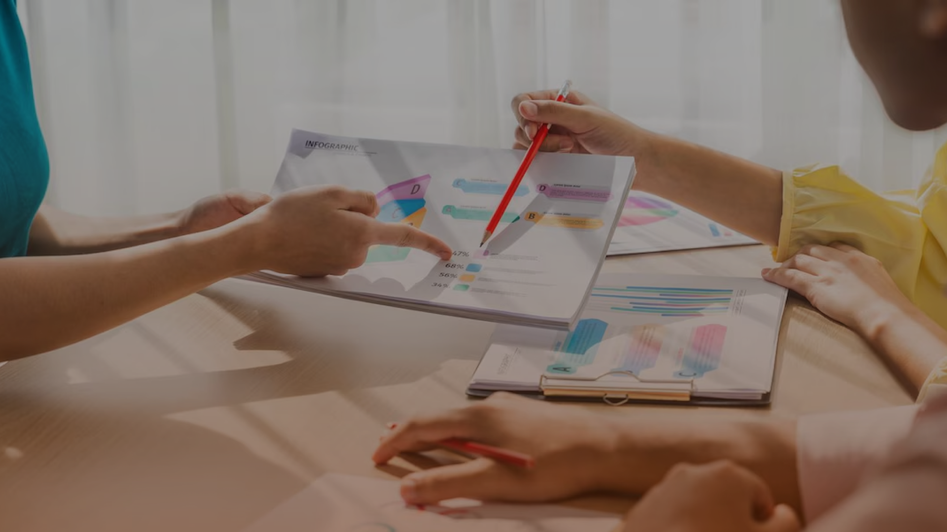 Team reviewing retargeting ad performance charts to improve conversion strategy