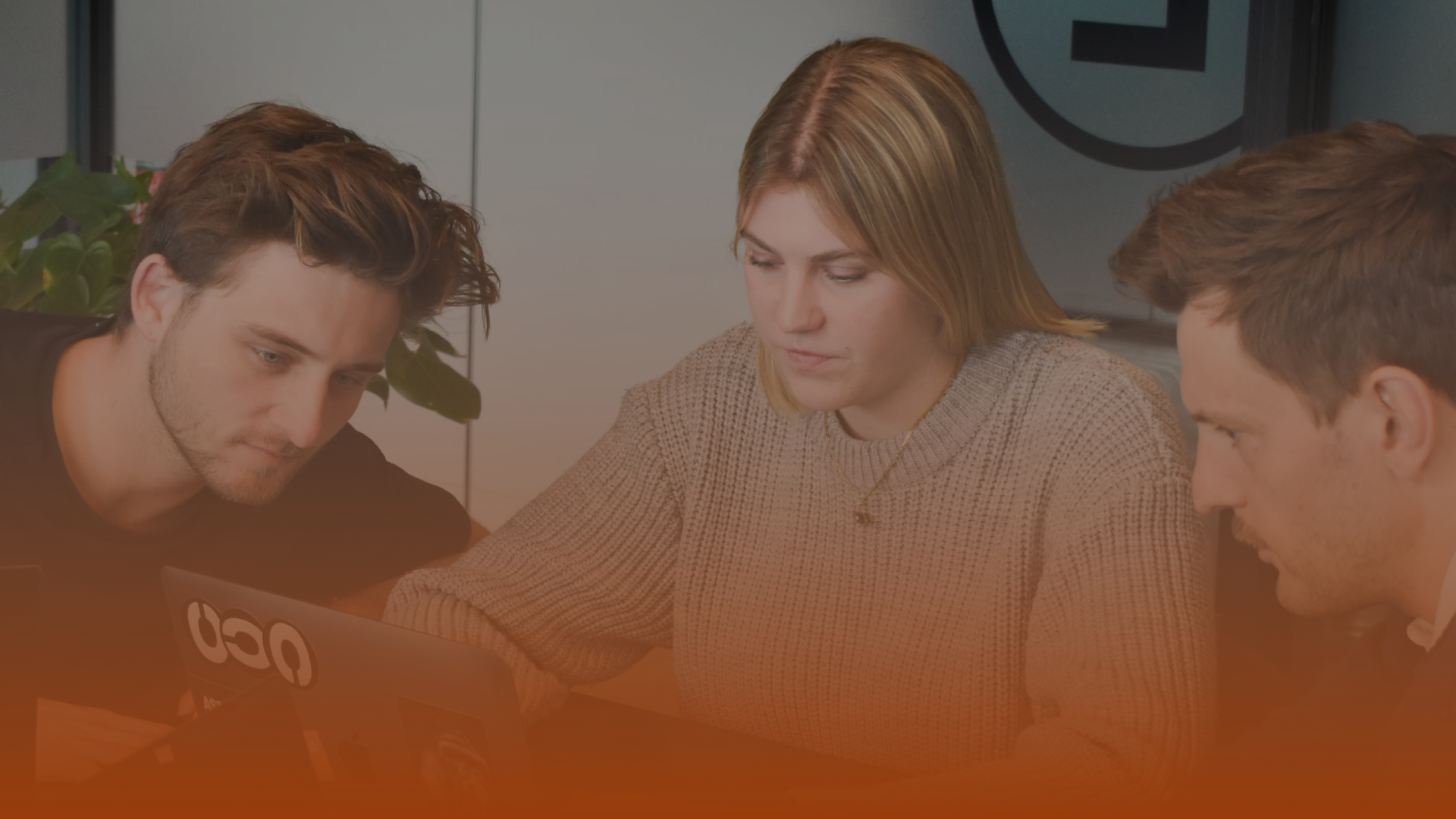 Business team reviewing chatbot performance and customer engagement analytics