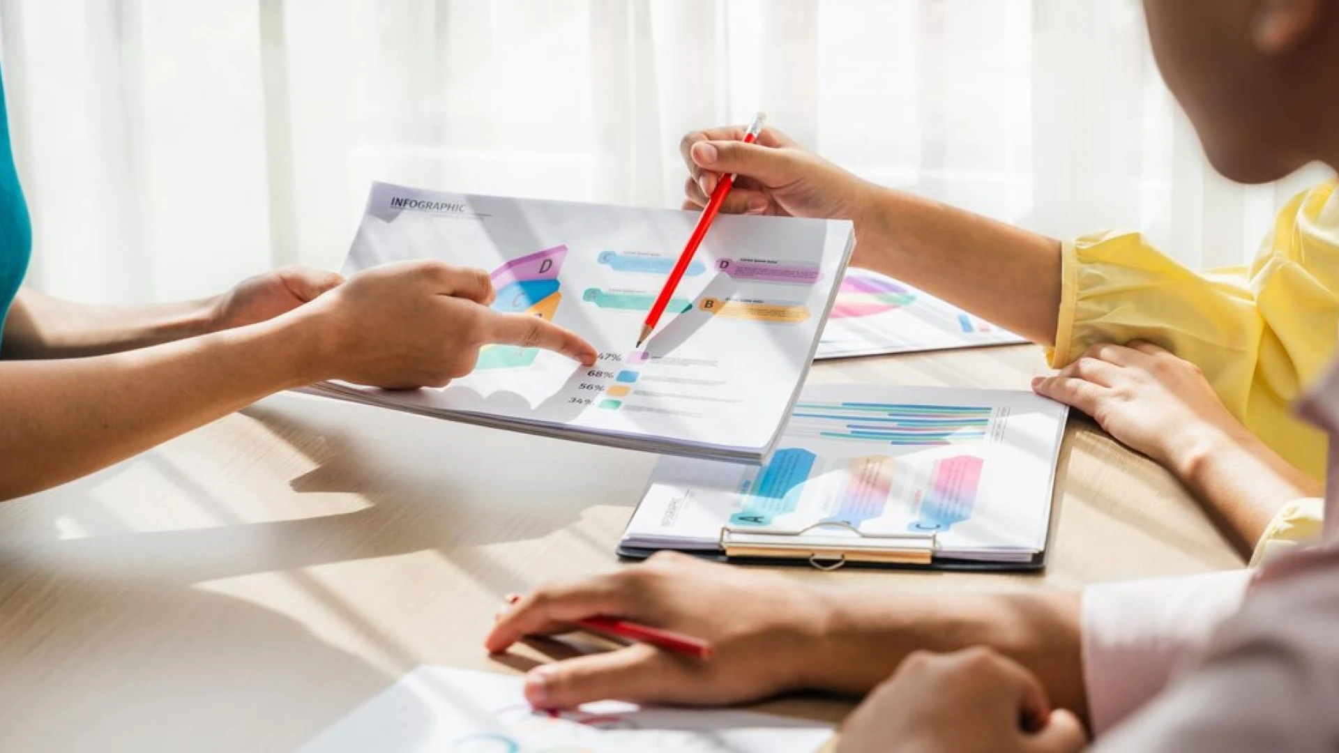 Whissel Strategies team reviewing marketing performance and business growth data